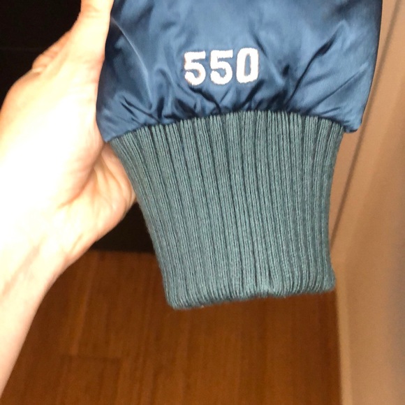 NWOT blue North Face Puffer 100% Down Jacket - M - Picture 3 of 8